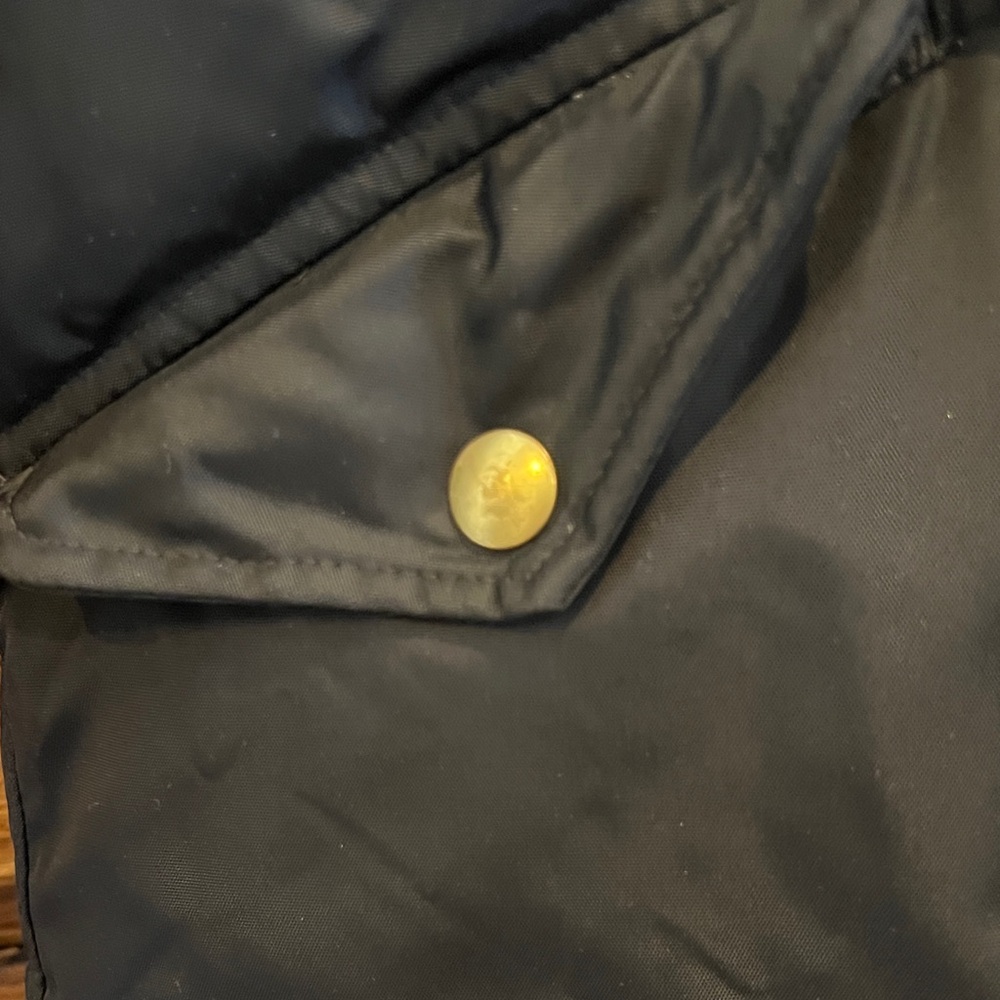 J. Crew Kids Black Puffer Jacket with Fur Hood - Picture 3 of 7